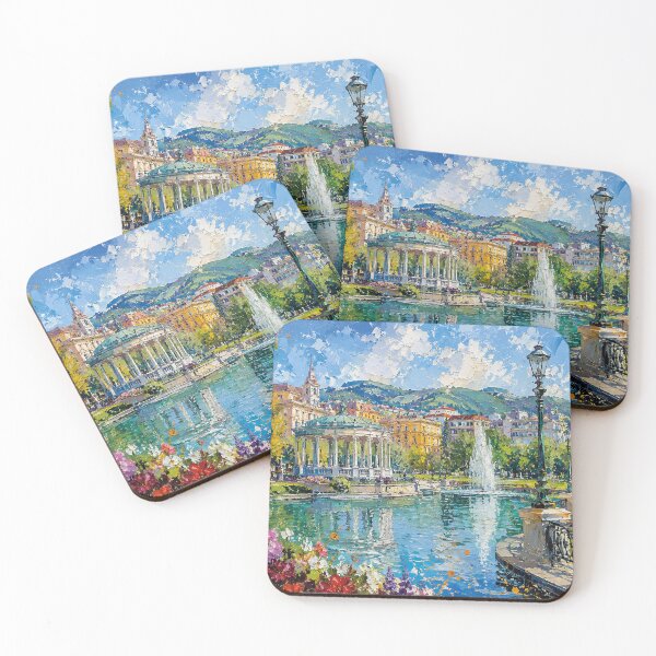Item preview, A painting of Bilbao, Spain – A Beautiful city in Europe. designed and sold by GalleryKauffeld.