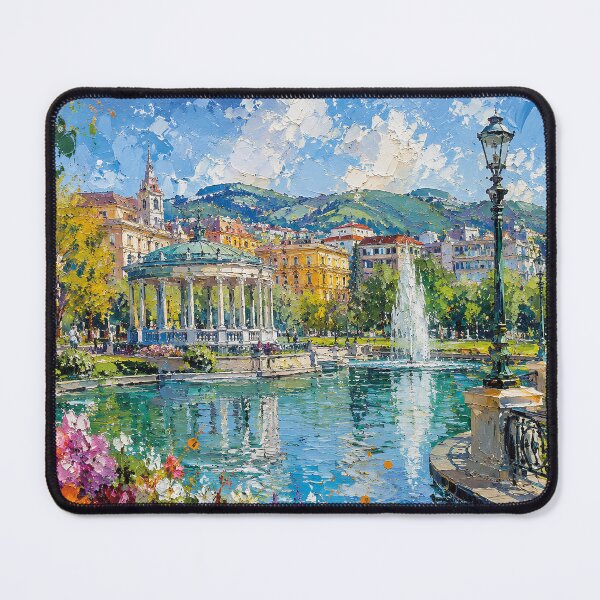 Item preview, A painting of Bilbao, Spain – A Beautiful city in Europe. designed and sold by GalleryKauffeld.