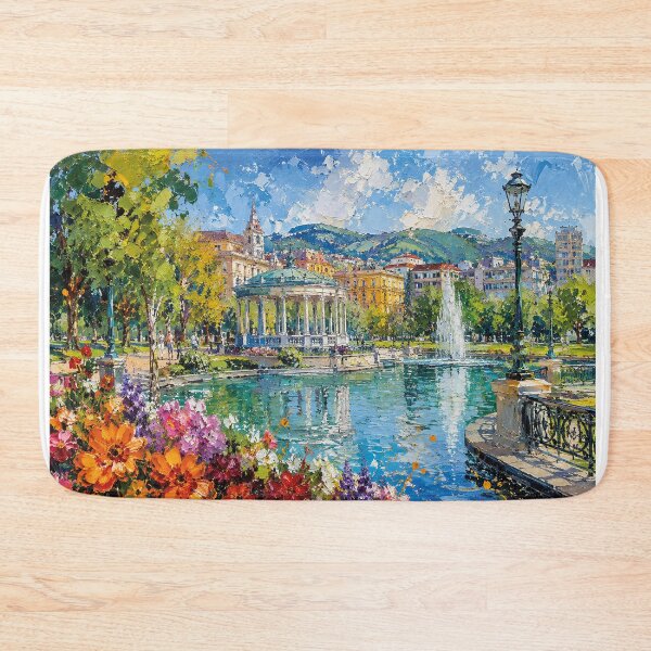 Item preview, A painting of Bilbao, Spain – A Beautiful city in Europe. designed and sold by GalleryKauffeld.