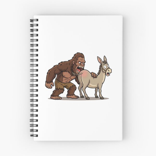 Item preview, Sasquatch Eating Ass - Bigfoot Biting A Donkey designed and sold by Spank My Yeti.