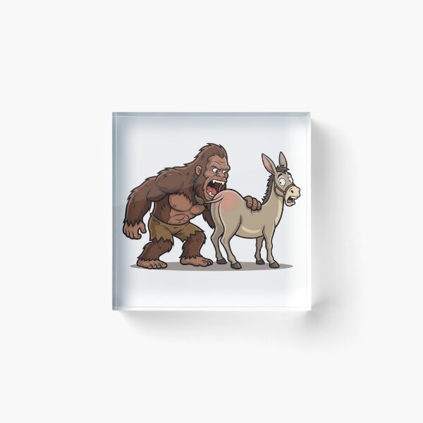 Artikelvorschau, Sasquatch frisst Arsch - Bigfoot beißt einen Esel entworfen und verkauft von Spank My Yeti.