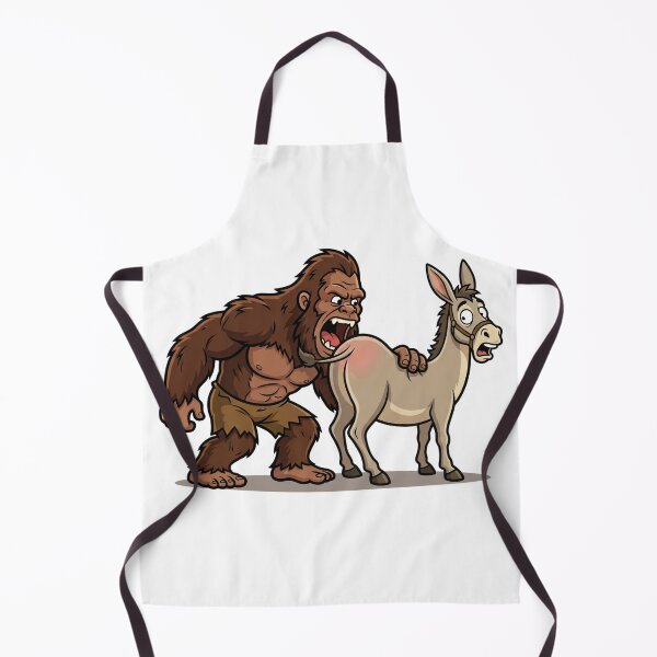Item preview, Sasquatch Eating Ass - Bigfoot Biting A Donkey designed and sold by Spank My Yeti.