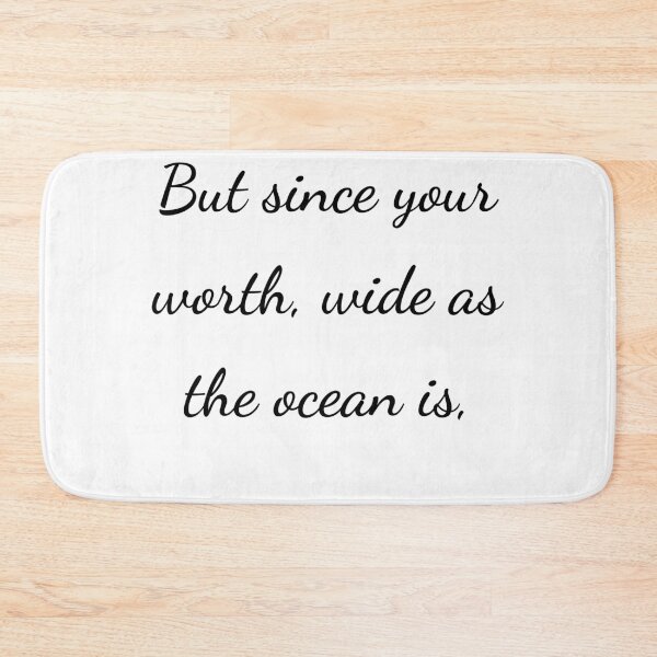 Item preview, “But since your worth, wide as the ocean is,” - handwriting black designed and sold by ariksworld.