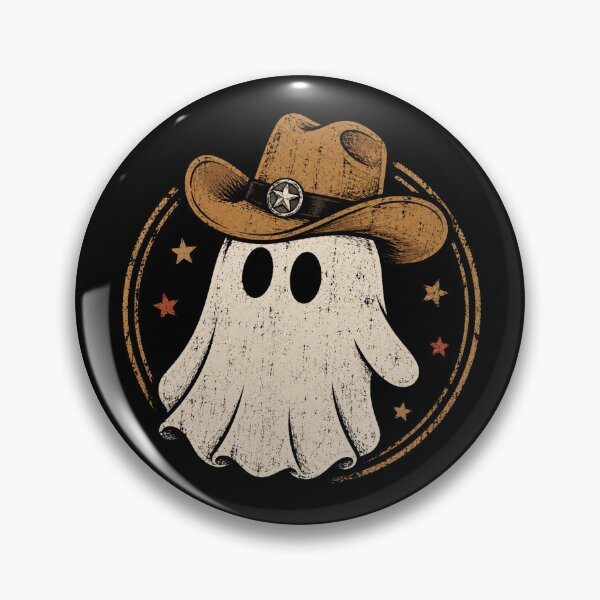 Item preview, Retro Cowboy Ghost Halloween Western Spooky Vintage Spirit designed and sold by Moizento.