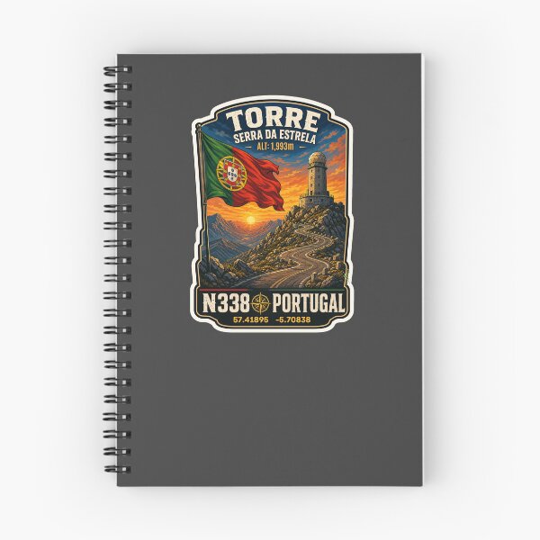 Item preview, Torre Serra da Estrela Portugal N338 Sticker TShirt 05 designed and sold by OuterShellUK.