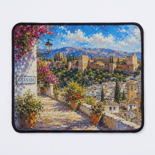 Item preview, A painting of Granada, Spain – A Beautiful city in Europe. designed and sold by GalleryKauffeld.