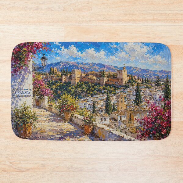 Item preview, A painting of Granada, Spain – A Beautiful city in Europe. designed and sold by GalleryKauffeld.