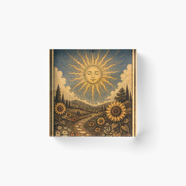 Item preview, The Sun Tarot Card - Joy, Success & Positive Art designed and sold by ArcanaAbsolute.