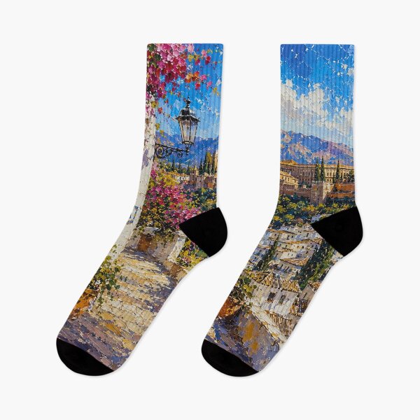 Item preview, A painting of Granada, Spain – A Beautiful city in Europe. designed and sold by GalleryKauffeld.