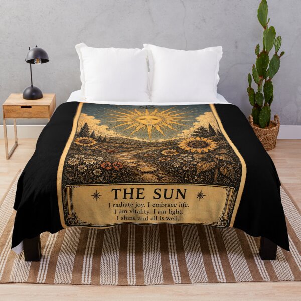 Item preview, The Sun Tarot Card - Joy, Success & Positive Art designed and sold by ArcanaAbsolute.