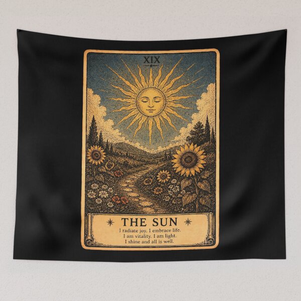 Item preview, The Sun Tarot Card - Joy, Success & Positive Art designed and sold by ArcanaAbsolute.