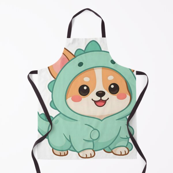 Item preview, Cute Kawaii Corgi Dog Dinosaur Costume Sticker designed and sold by ChibiPCStudio.