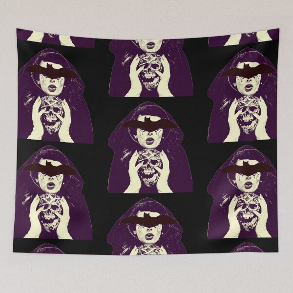 Item preview, Gothic Bat Mask Skull Collage designed and sold by weirdove.