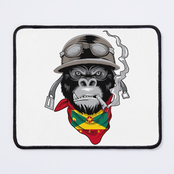 Item preview, Patriotic Grenadian Motorist Biker Gorilla Flag Of Grenada Roots Heritage Nationalism Patriotism designed and sold by harlyn-keyse.