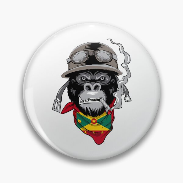 Item preview, Patriotic Grenadian Motorist Biker Gorilla Flag Of Grenada Roots Heritage Nationalism Patriotism designed and sold by harlyn-keyse.