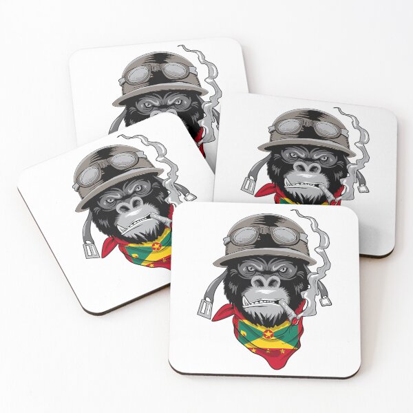 Item preview, Patriotic Grenadian Motorist Biker Gorilla Flag Of Grenada Roots Heritage Nationalism Patriotism designed and sold by harlyn-keyse.