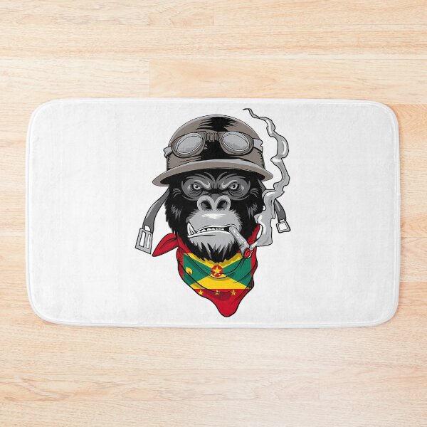 Item preview, Patriotic Grenadian Motorist Biker Gorilla Flag Of Grenada Roots Heritage Nationalism Patriotism designed and sold by harlyn-keyse.