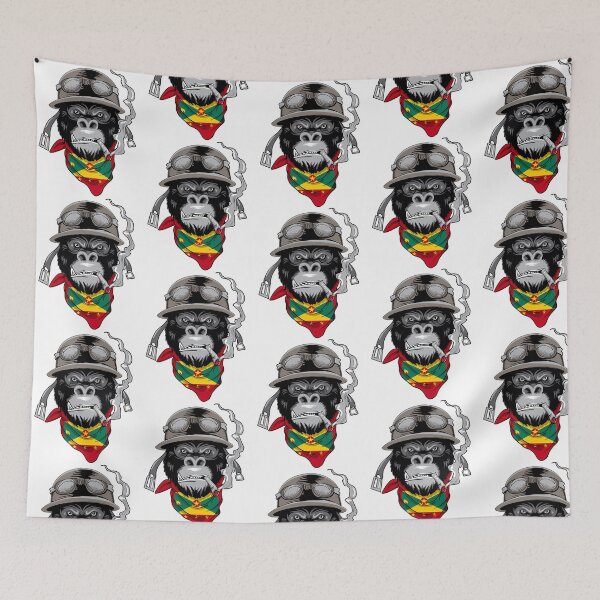 Item preview, Patriotic Grenadian Motorist Biker Gorilla Flag Of Grenada Roots Heritage Nationalism Patriotism designed and sold by harlyn-keyse.