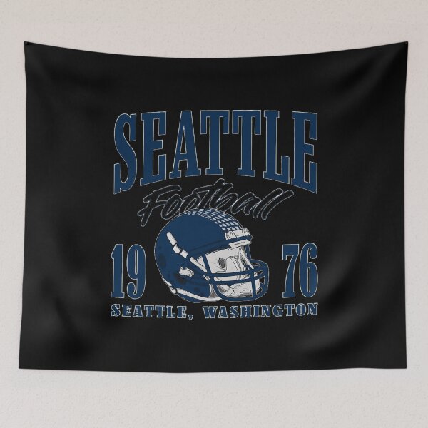 Item preview, Seattle Football Retro Helmet Graphic designed and sold by BethBenja21928.