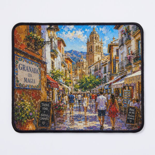 Item preview, Granada, Spain – a painting of a summer day in this beautiful European city. designed and sold by GalleryKauffeld.