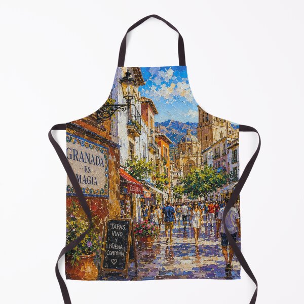 Item preview, Granada, Spain – a painting of a summer day in this beautiful European city. designed and sold by GalleryKauffeld.