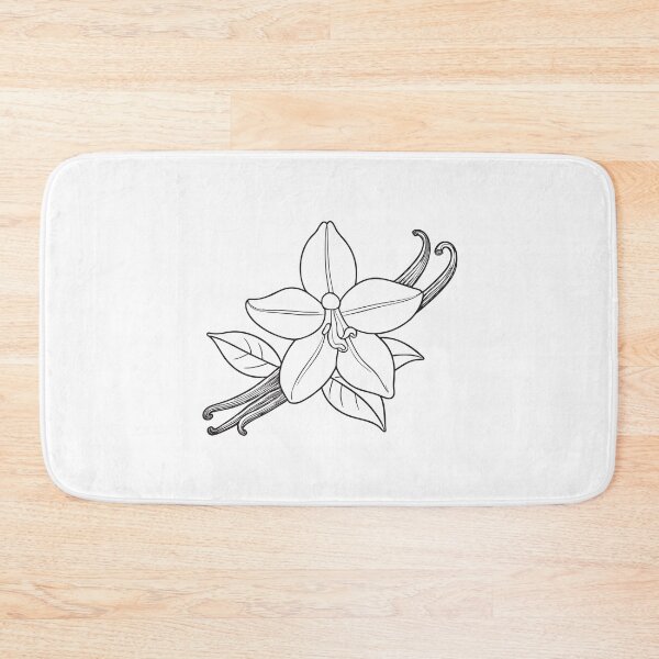Item preview, A vanilla flower blooming on a thin vine in sketch style designed and sold by rasagamastore.