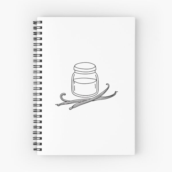 Item preview, A vanilla pod near a sugar jar in hand drawn doodle style designed and sold by rasagamastore.