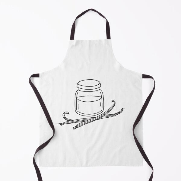 Item preview, A vanilla pod near a sugar jar in hand drawn doodle style designed and sold by rasagamastore.