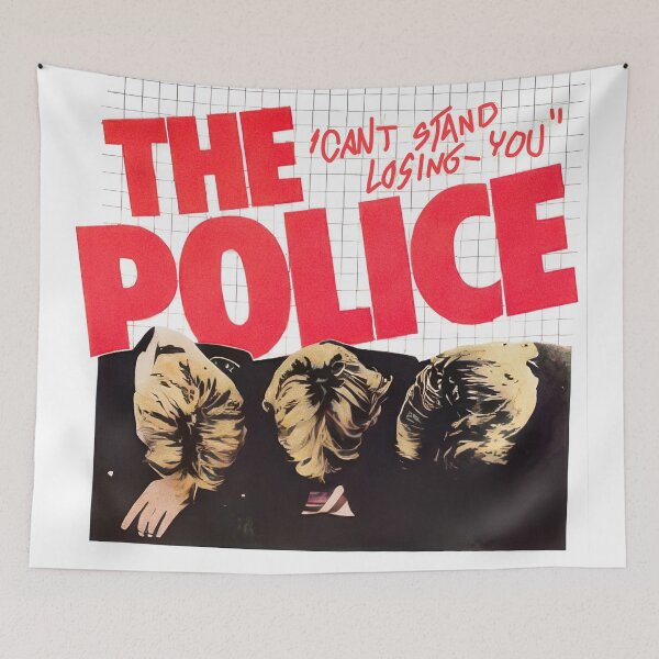 Item preview, 70s New Wave Aesthetic ------ Vintage Grid Paper Punk Graphic__ The Police designed and sold by Alternatifest.