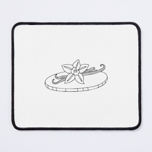 Item preview, A vanilla pod lying on a cutting board in simple doodle drawing designed and sold by rasagamastore.