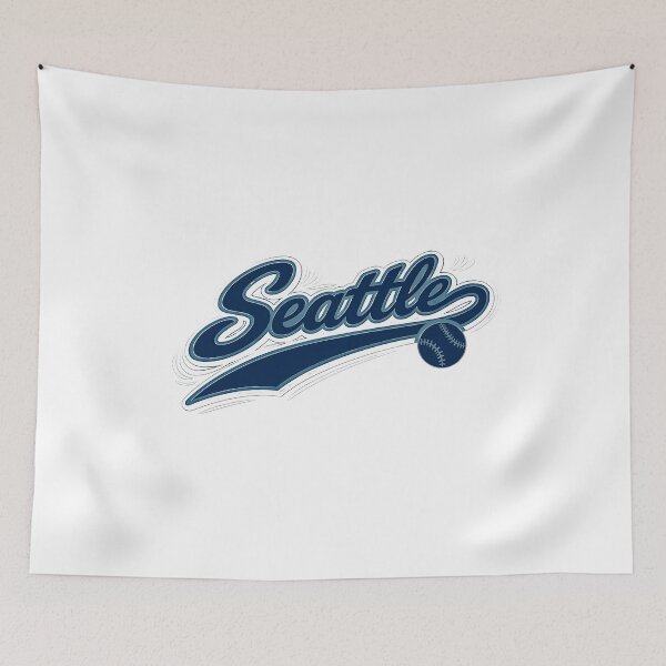 Item preview, Seattle Baseball Script Vintage Style designed and sold by BeyonceBuc.