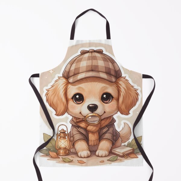 Item preview, Cute Kawaii Detective Puppy Dog Mystery Sticker designed and sold by ChibiPCStudio.