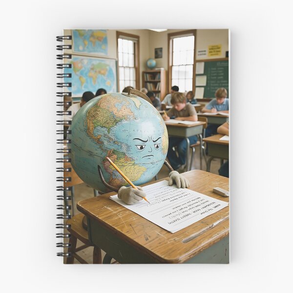 Item preview, Grumpy Planet Earth Taking Geography Exam Humor designed and sold by Michaelragheb.