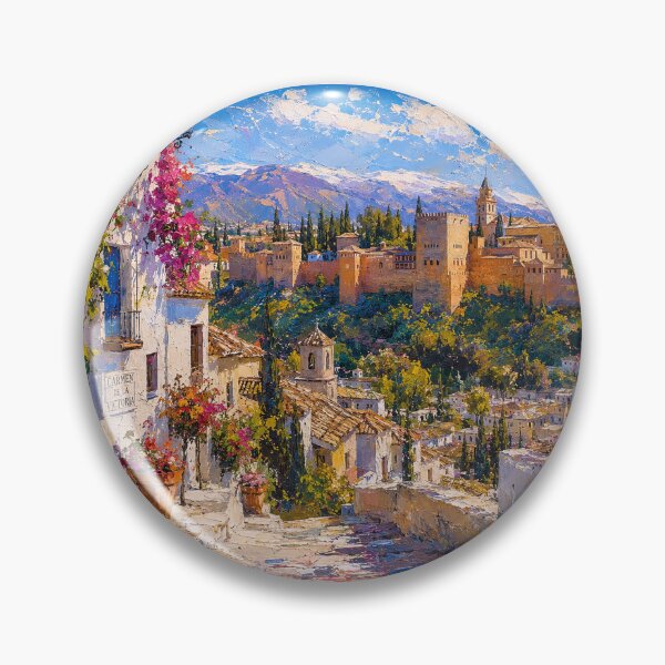 Item preview, Granada, Spain – a painting of a summer day in this beautiful European city. designed and sold by GalleryKauffeld.