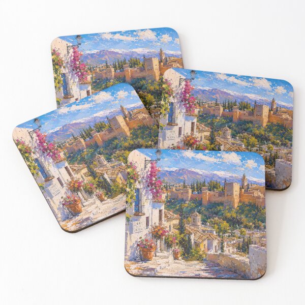 Item preview, Granada, Spain – a painting of a summer day in this beautiful European city. designed and sold by GalleryKauffeld.