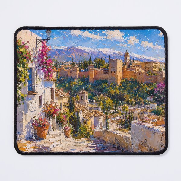 Item preview, Granada, Spain – a painting of a summer day in this beautiful European city. designed and sold by GalleryKauffeld.