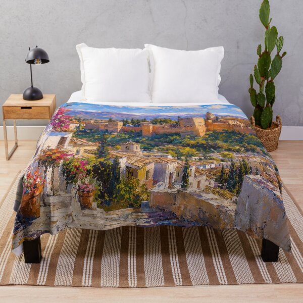 Item preview, Granada, Spain – a painting of a summer day in this beautiful European city. designed and sold by GalleryKauffeld.
