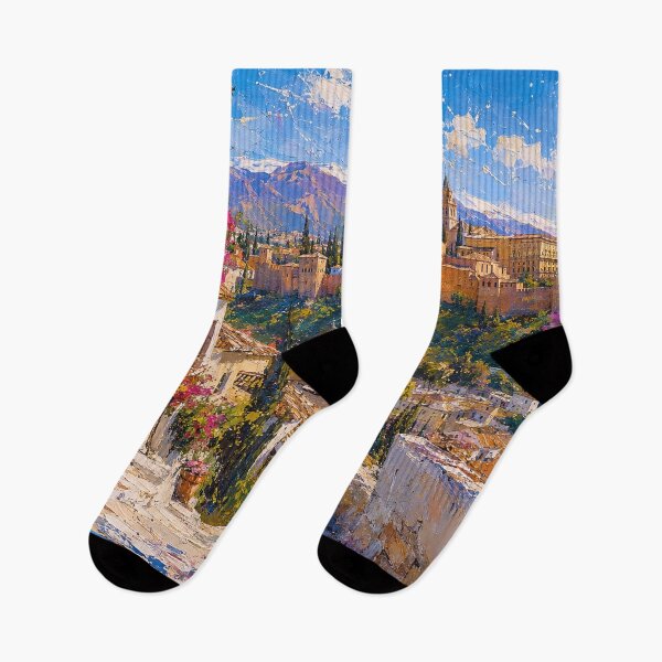 Item preview, Granada, Spain – a painting of a summer day in this beautiful European city. designed and sold by GalleryKauffeld.