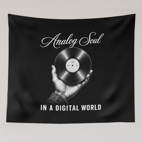 Item preview, Analog Soul In A Digital World Vinyl Record Lover Vintage designed and sold by SmithOscarShop.