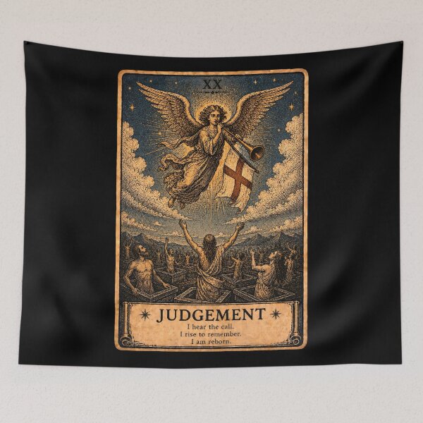 Item preview, Judgement Tarot Card - Mystical Spiritual Transformation Illustration designed and sold by ArcanaAbsolute.