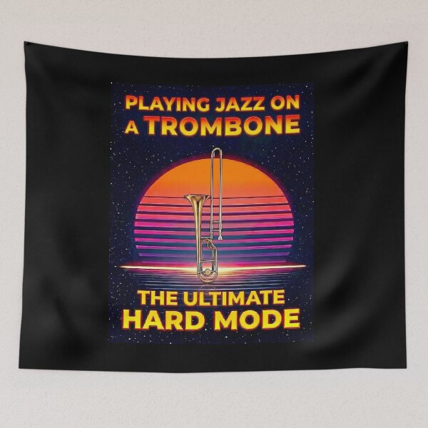 Item preview, Playing Jazz on a Trombone   - International Jazz Day designed and sold by Art-Arcade6.