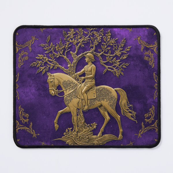 Item preview, Golden Rider on Purple designed and sold by Sigtrix.