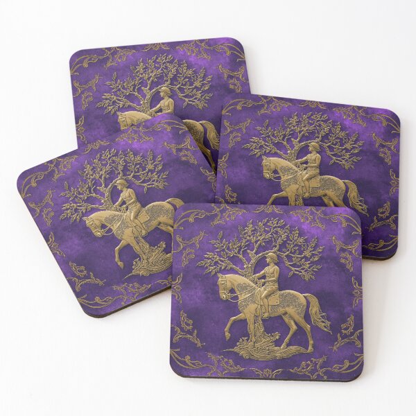 Item preview, Golden Rider on Purple designed and sold by Sigtrix.