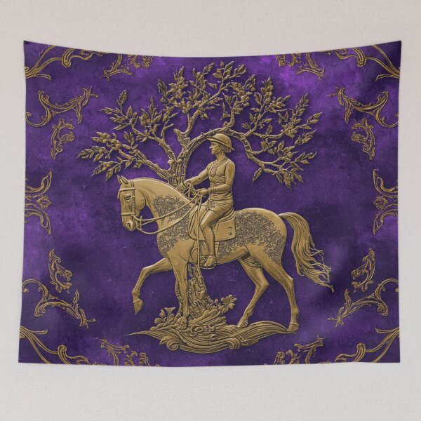 Item preview, Golden Rider on Purple designed and sold by Sigtrix.