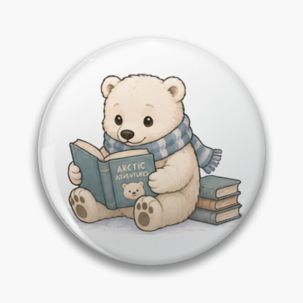 Item preview, Bookwork Polar Bear designed and sold by MellowMunchkins.