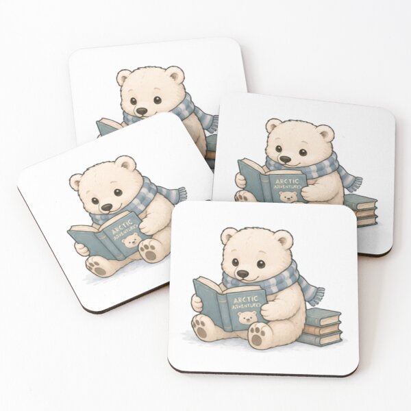 Item preview, Bookwork Polar Bear designed and sold by MellowMunchkins.