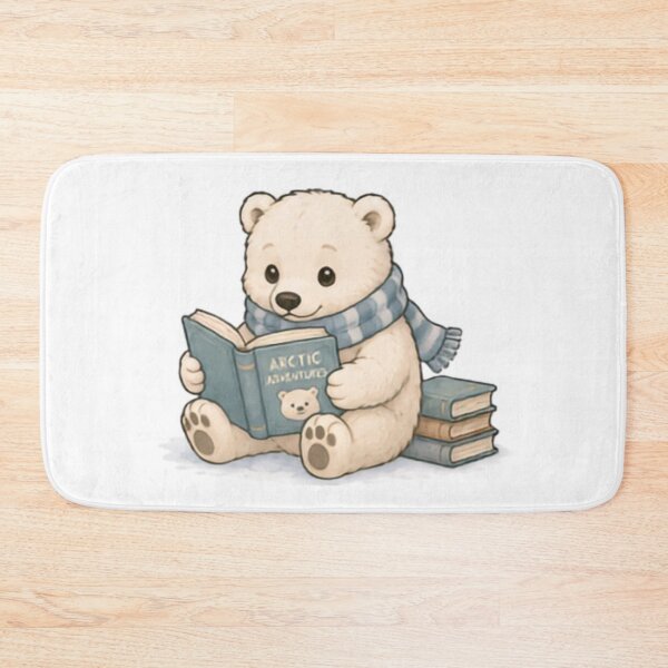 Item preview, Bookwork Polar Bear designed and sold by MellowMunchkins.