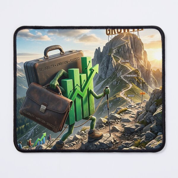 Item preview, Business Growth Chart Hiking Mountain Peak Motivation designed and sold by Michaelragheb.