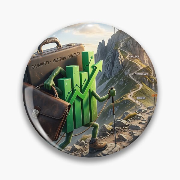 Item preview, Business Growth Chart Hiking Mountain Peak Motivation designed and sold by Michaelragheb.
