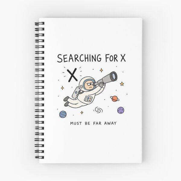 Item preview, Searching For X Funny Math Astronaut Back To School Student Humor designed and sold by MonkiFlipp.